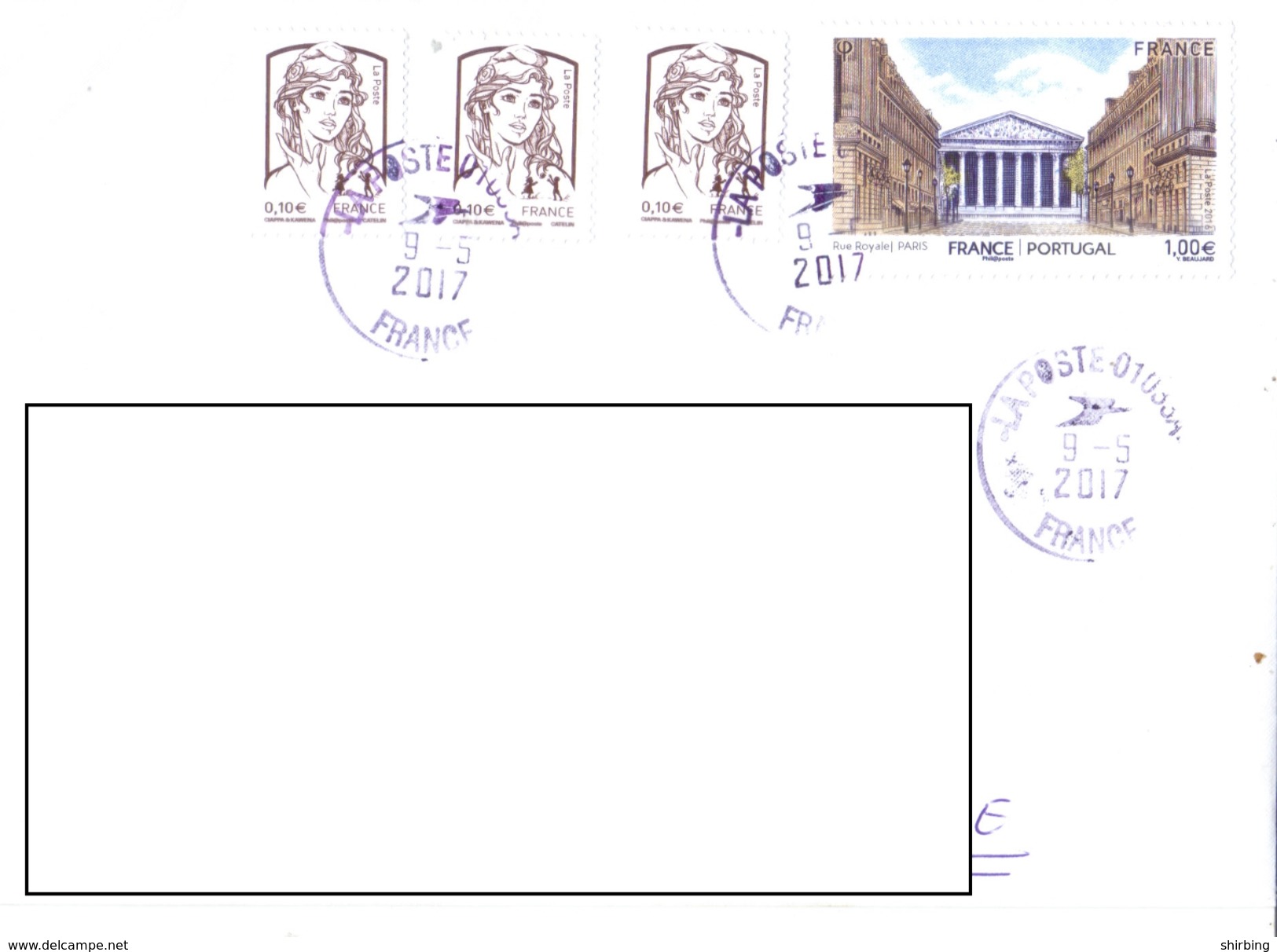 21A: Architecture Buildings France Portugal Joint Issue Stamps Used On Cover - Covers & Documents