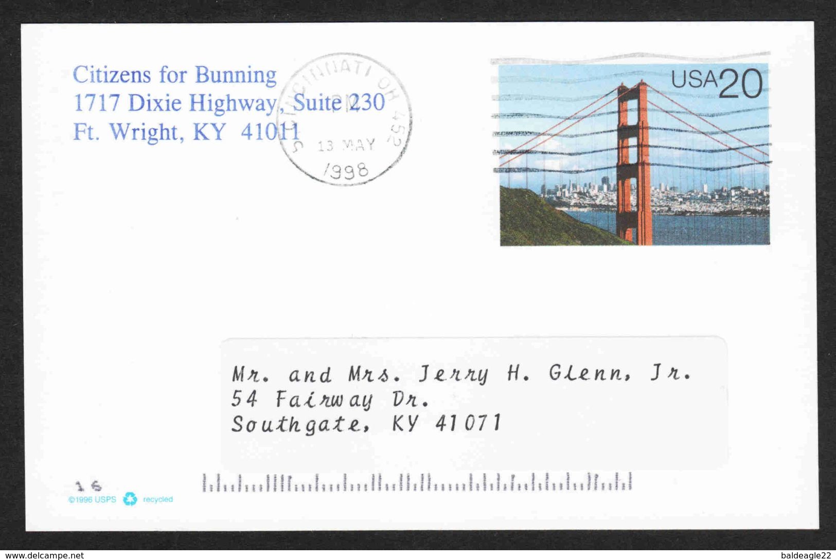 United States - Scott #UX282 Used - 1981-00