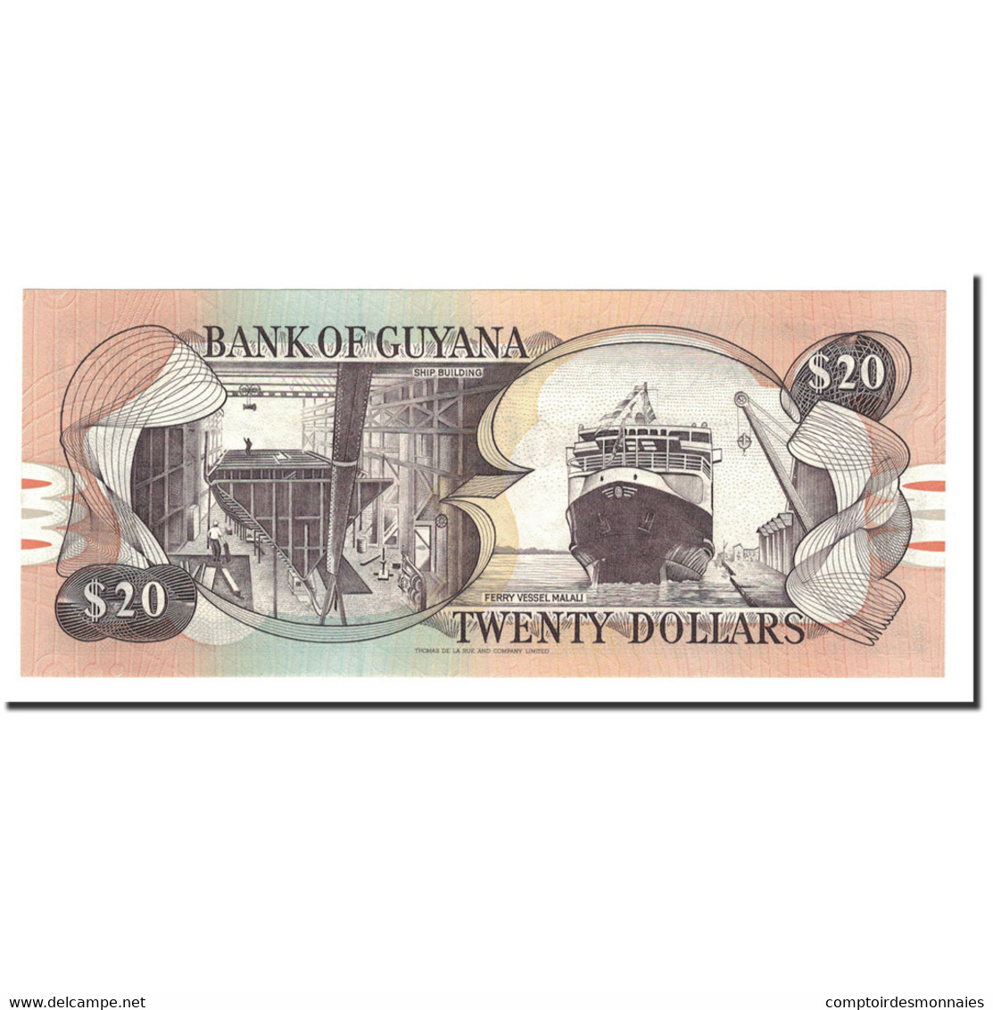 Billet, Guyana, 20 Dollars, Undated (1989), KM:27, NEUF - Guyana