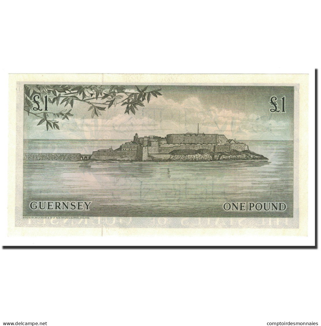 Billet, Guernsey, 1 Pound, Undated (1969-75), KM:45b, NEUF - Guernesey