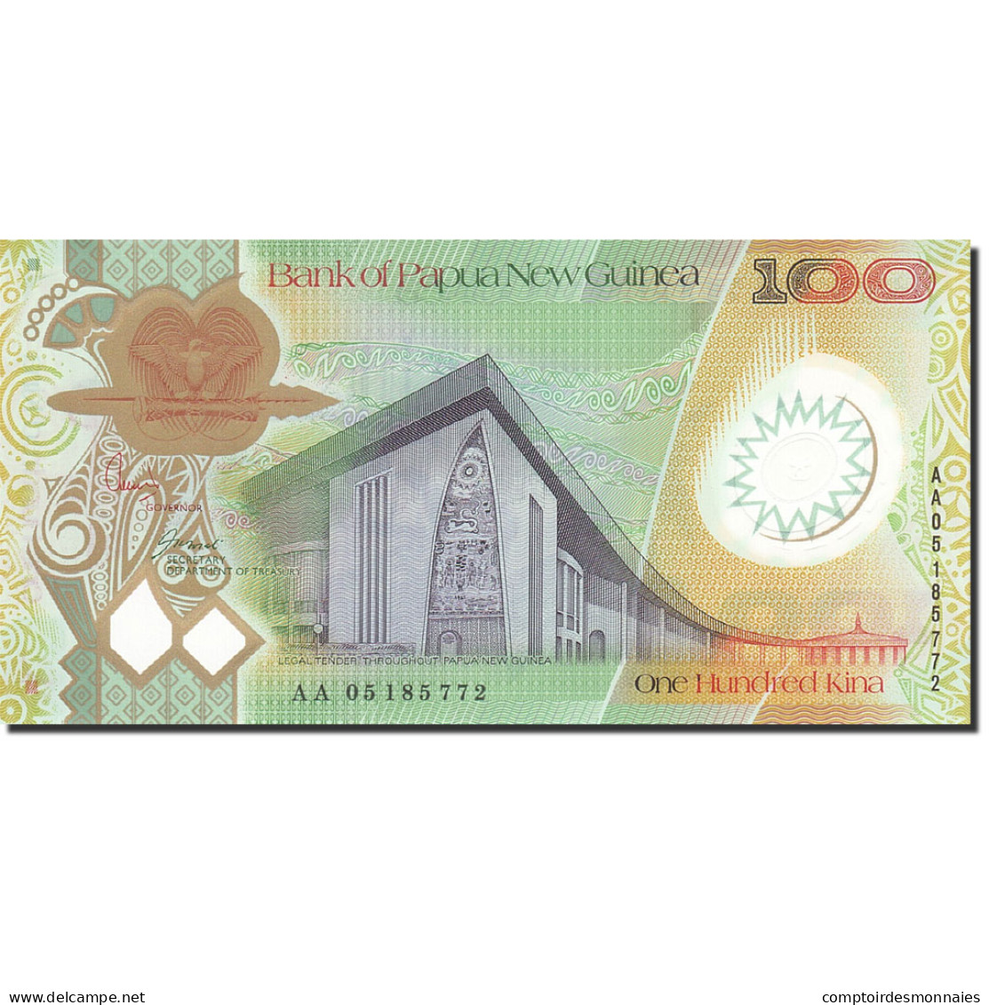 Billet, Papua New Guinea, 100 Kina, 2005-2008, 2005, KM:33a, NEUF - Papouasie-Nouvelle-Guinée