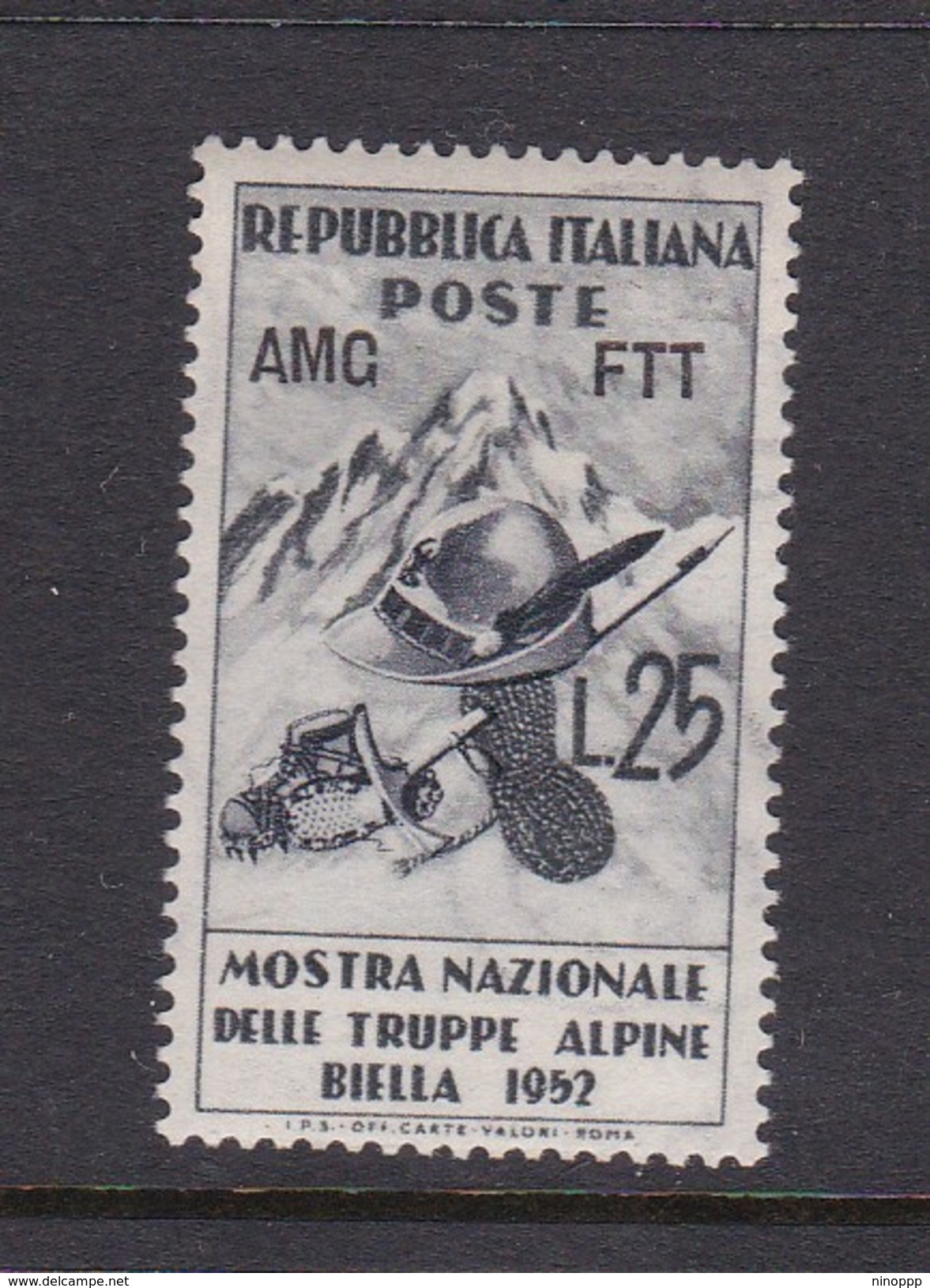Trieste Allied Military Government S 156 1952 Alpine Troops, MNH - Mint/hinged
