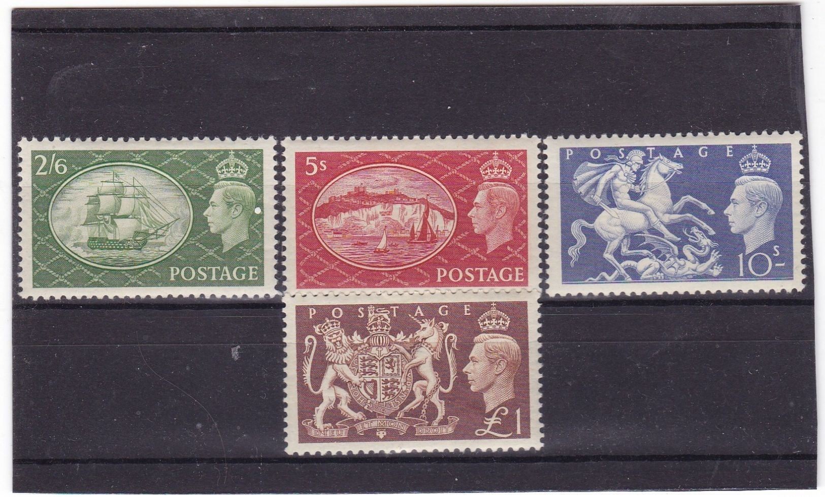 #E.7915 Great Britain 1951 Full Set MLH Michel 251-54: "Victory" Ship, Coat Of Arms, King George VI - Ungebraucht