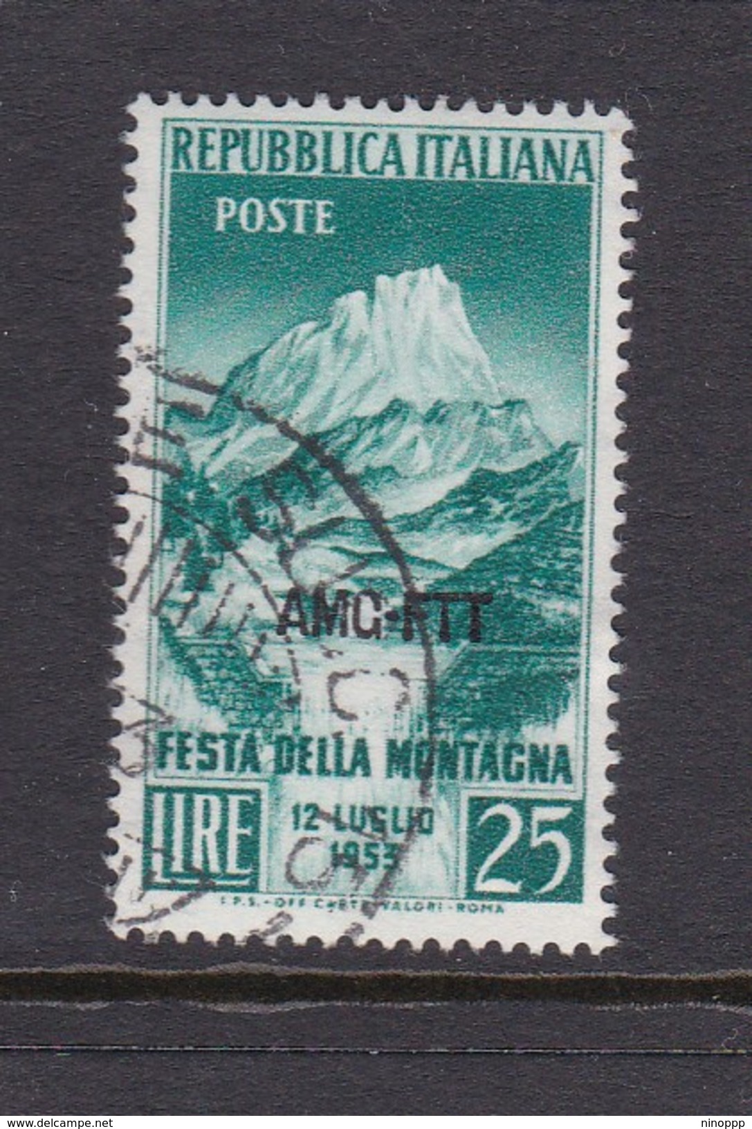 Trieste Allied Military Government S 181 1953 Mountains Festival, Used - Used