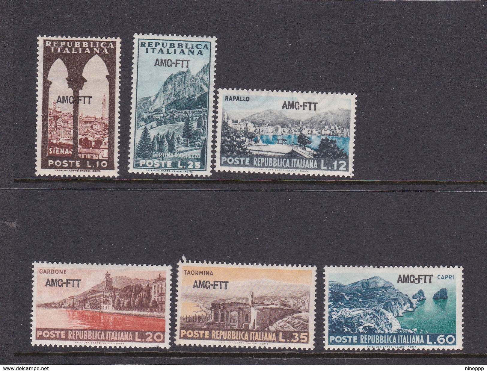 Trieste Allied Military Government S 188-193 1954 Tourism, MNH - Mint/hinged