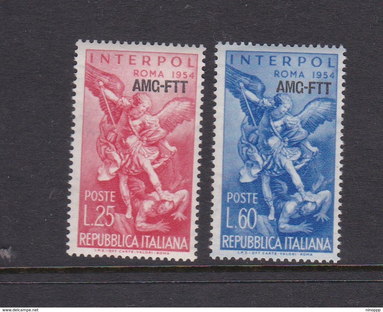 Trieste Allied Military Government S 207-208  1954 International Police Congress, Rome, MNH - Mint/hinged