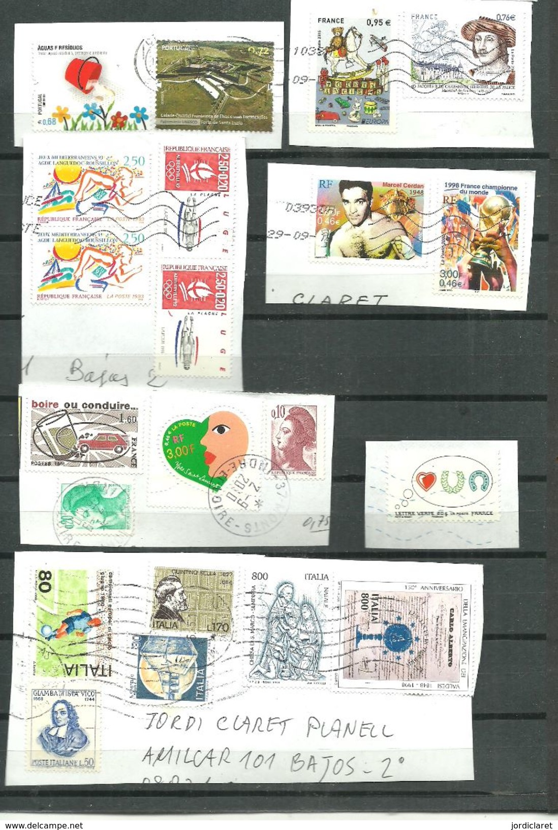 LOTE VARIOS SELLOS - Vrac (max 999 Timbres)