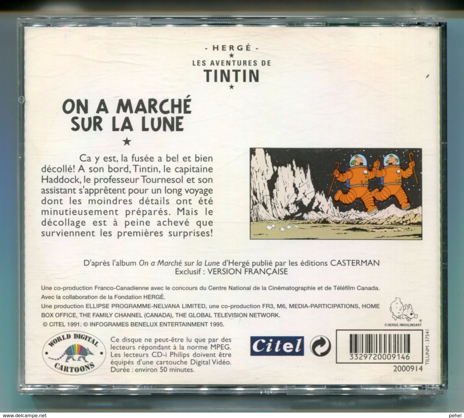 TINTIN  /  ON A  MARCHE  SUR  LA  LUNE  /  VIDEO  CD - Autres Formats