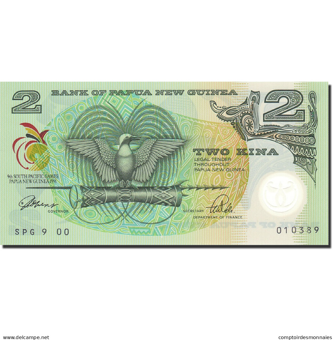 Billet, Papua New Guinea, 2 Kina, 1991, 1991, KM:12a, NEUF - Papua-Neuguinea