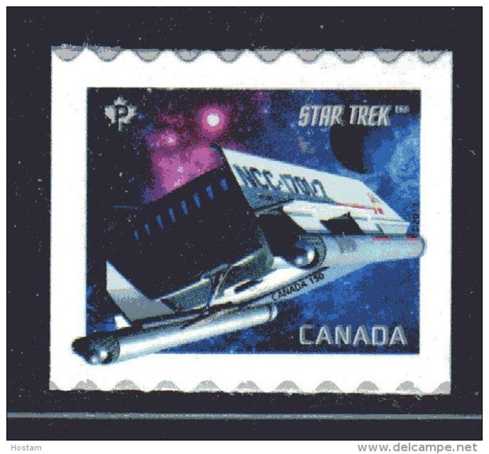 CANADA 2017,  STAR TREK  Second Edition, Coil THE GALILEO  Single Stamp 2985 - Coil Stamps