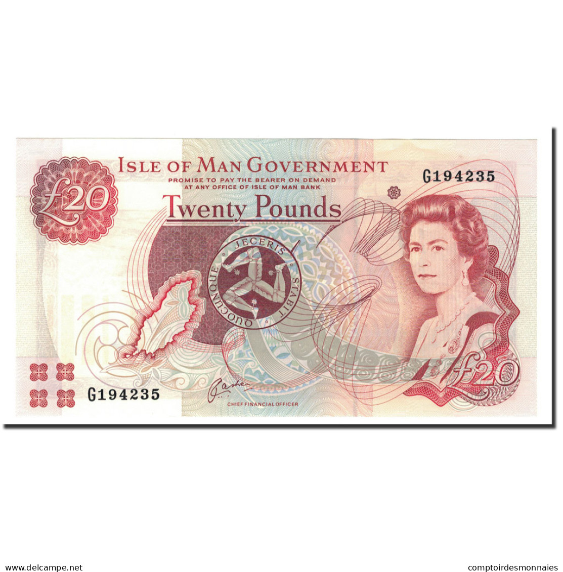 Billet, Isle Of Man, 20 Pounds, Undated (2000), KM:45a, NEUF - 20 Pounds