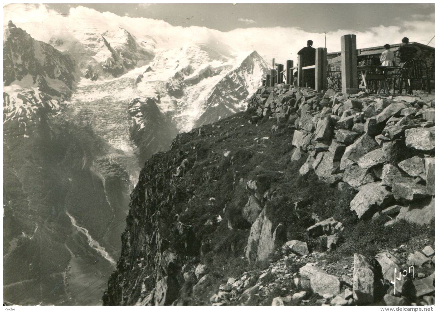 N°54443 -cpsm Chamonix Mont Blanc -vu Du Sommet Du Brévent- - Chamonix-Mont-Blanc