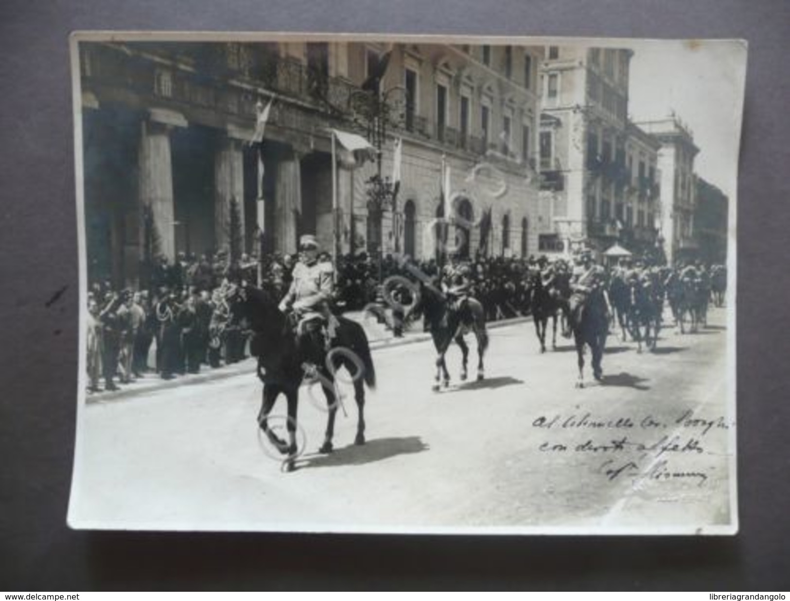 Fotografia Ficarelli Sfilata Militare Festa Dello Statuto Bari 1929 - Altri & Non Classificati