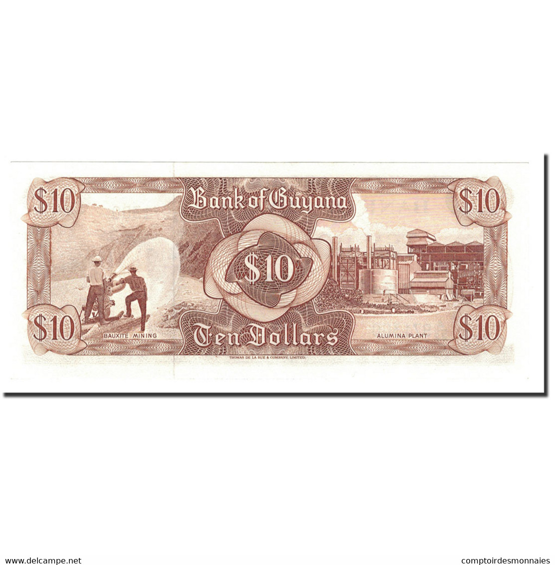 Billet, Guyana, 10 Dollars, Undated (1966-92), KM:23f, NEUF - Guyana