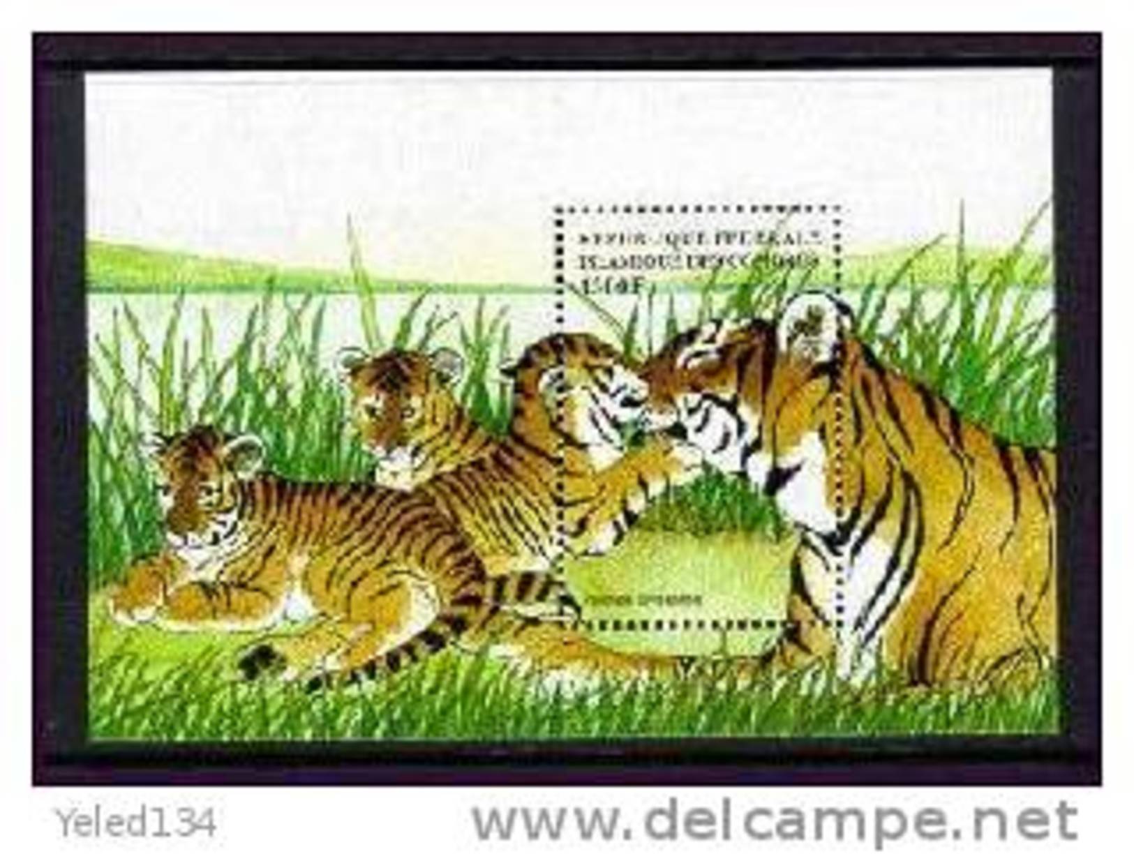 COMORES   861  MINT NEVER HINGED SOUVENIR SHEET OF ANIMALS  TIGERS  ( - Andere & Zonder Classificatie