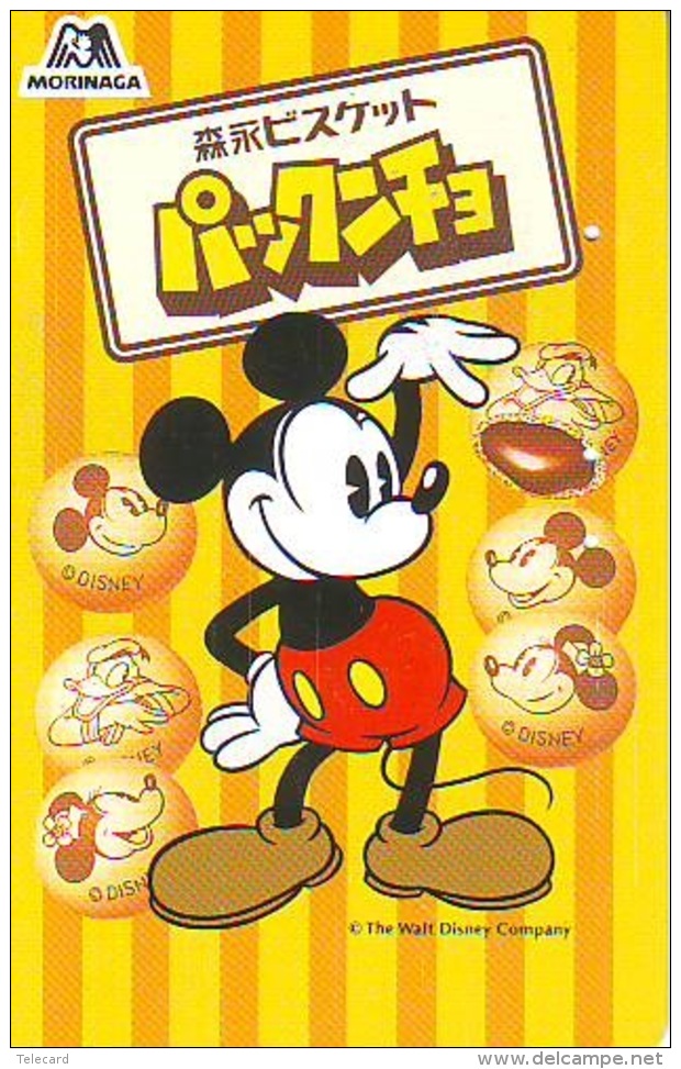 Télécarte Japon * 110-163876 * DISNEY (4739) Mickey Publicité Chocolat * Japan Phonecard Telefonkarte - Disney