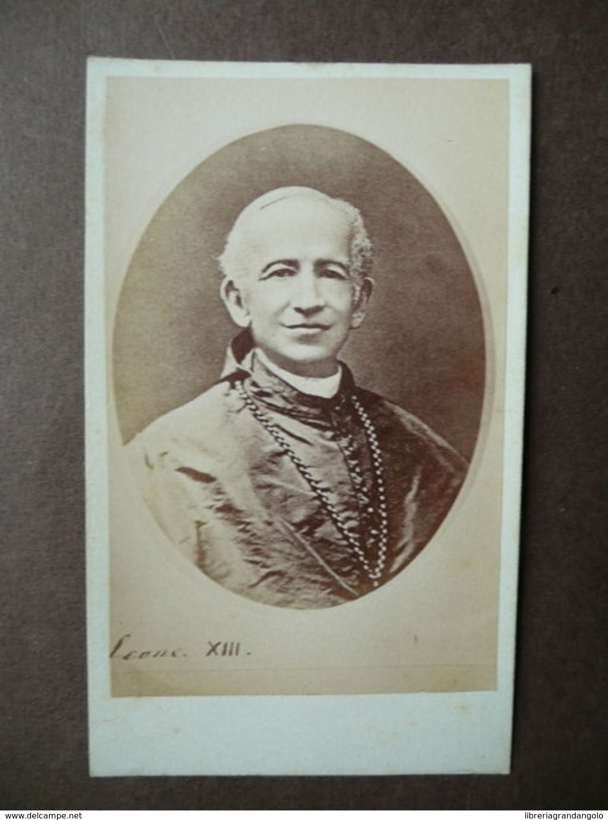 Fotografia Originale Carte De Visite Leone XIII Cartoncino Epoca - Altri & Non Classificati