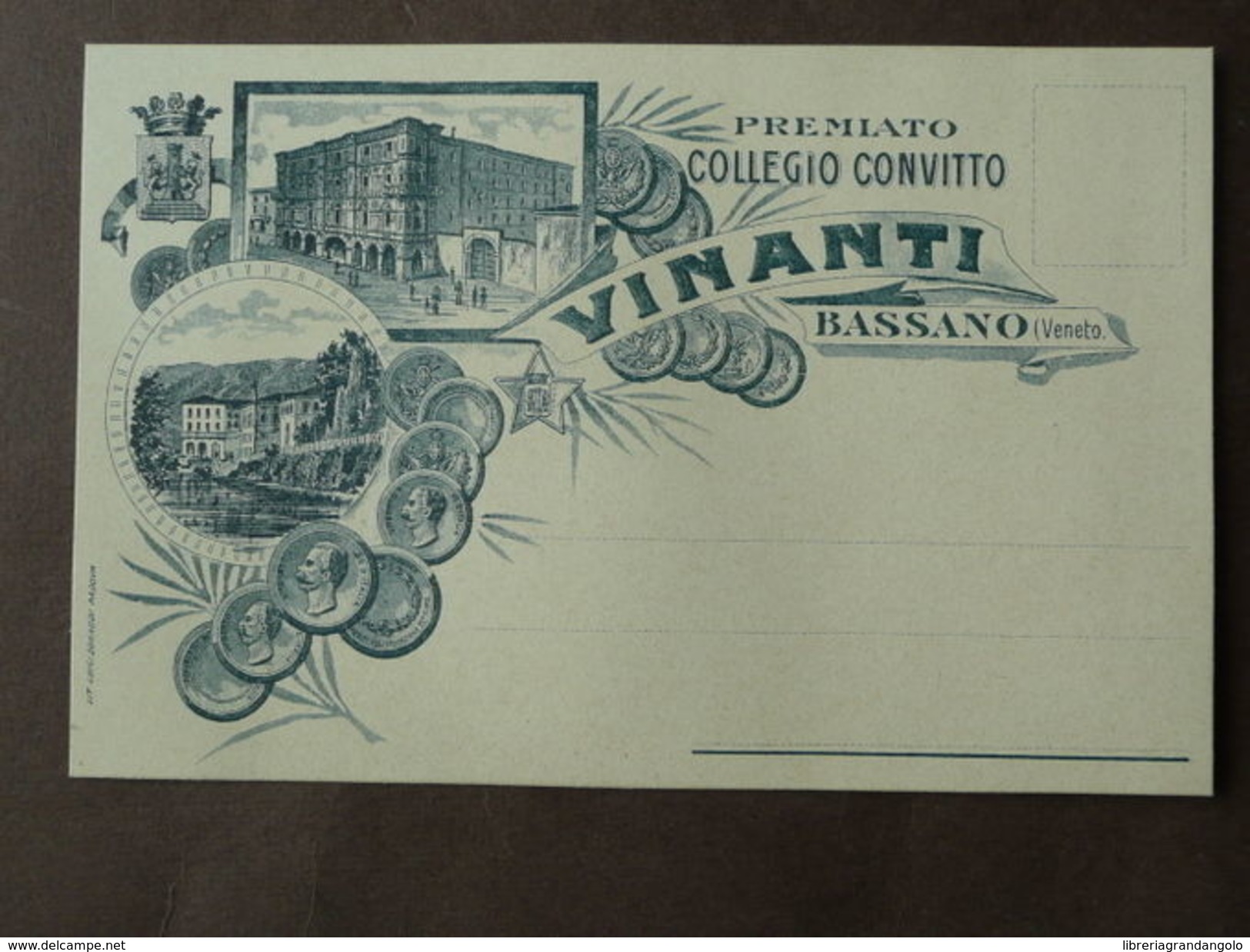 Cartolina Collegio Vinanti Bassano Lit. Donanti Padova Veneto - Andere & Zonder Classificatie