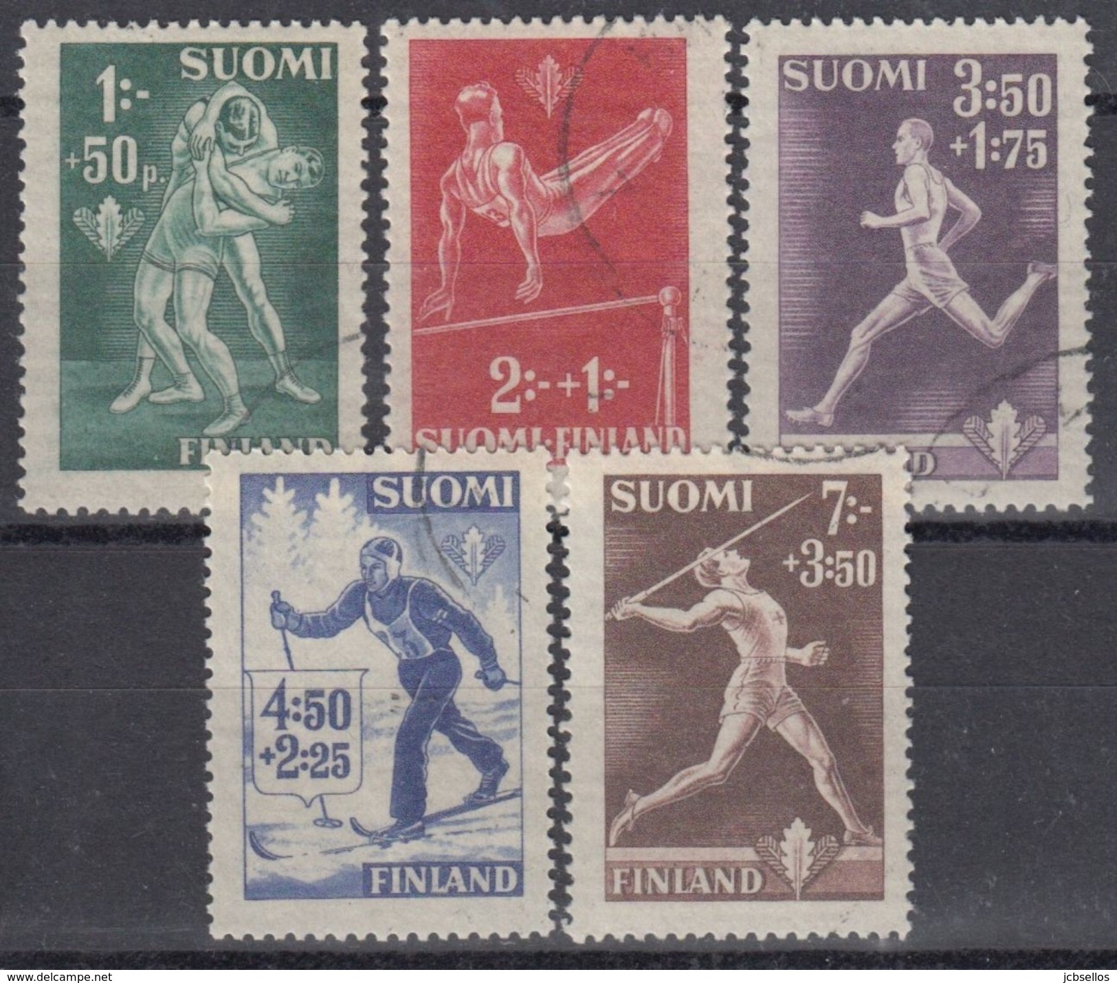 FINLANDIA 1945 Nº 282/86 USADO - Usados