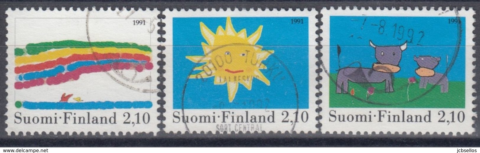 FINLANDIA 1991 Nº 1115/17 USADO - Gebraucht