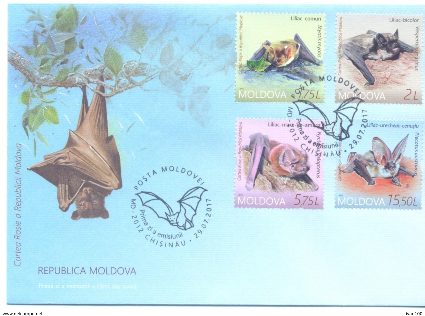 2017. The Bats, FDC, Mint/** - Fledermäuse