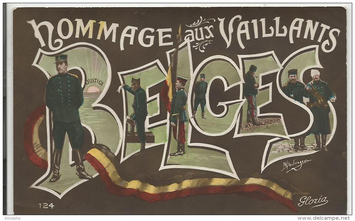 Hommage Aux Vaillants Belges - Guerra 1914-18