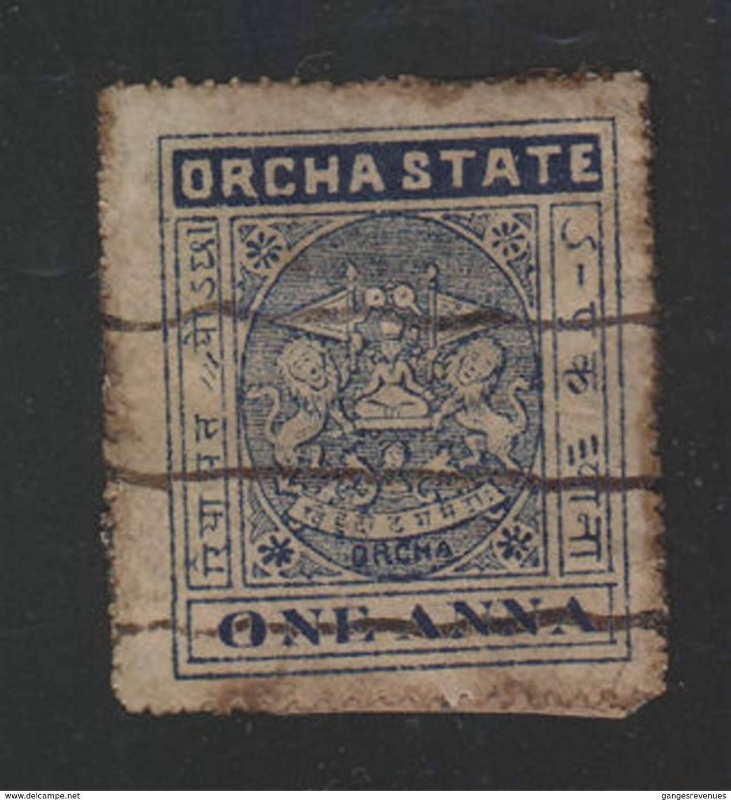ORCHHA State  1A  Revenue Type 10  K&M 101  #  98162  Inde Indien India  Fiscaux  Revenue - Orchha