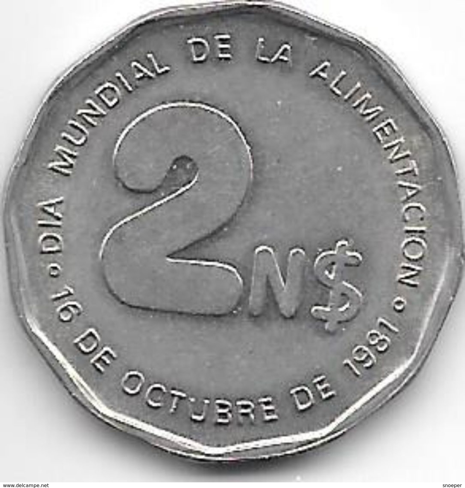 *uruguay 2 PESOS  1981  Km 77   Bu - Uruguay