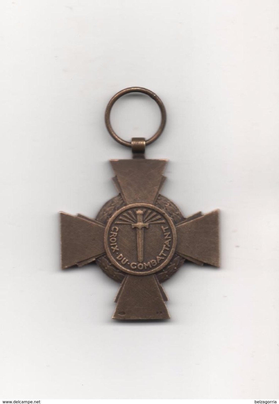 MEDAILLE  CROIX DU COMBATTANT -  1914 - 1918   ( Sans Ruban ) Poinçon Bronze - Frankrijk