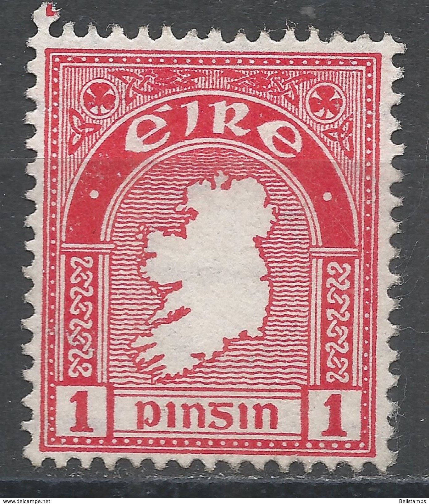Ireland 1941. Scott #107 (M) Map Of Ireland - Unused Stamps