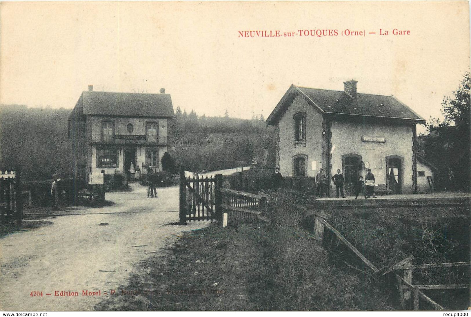 61 NEUVILLE SUR TOUQUES  La Gare   2scans - Autres & Non Classés