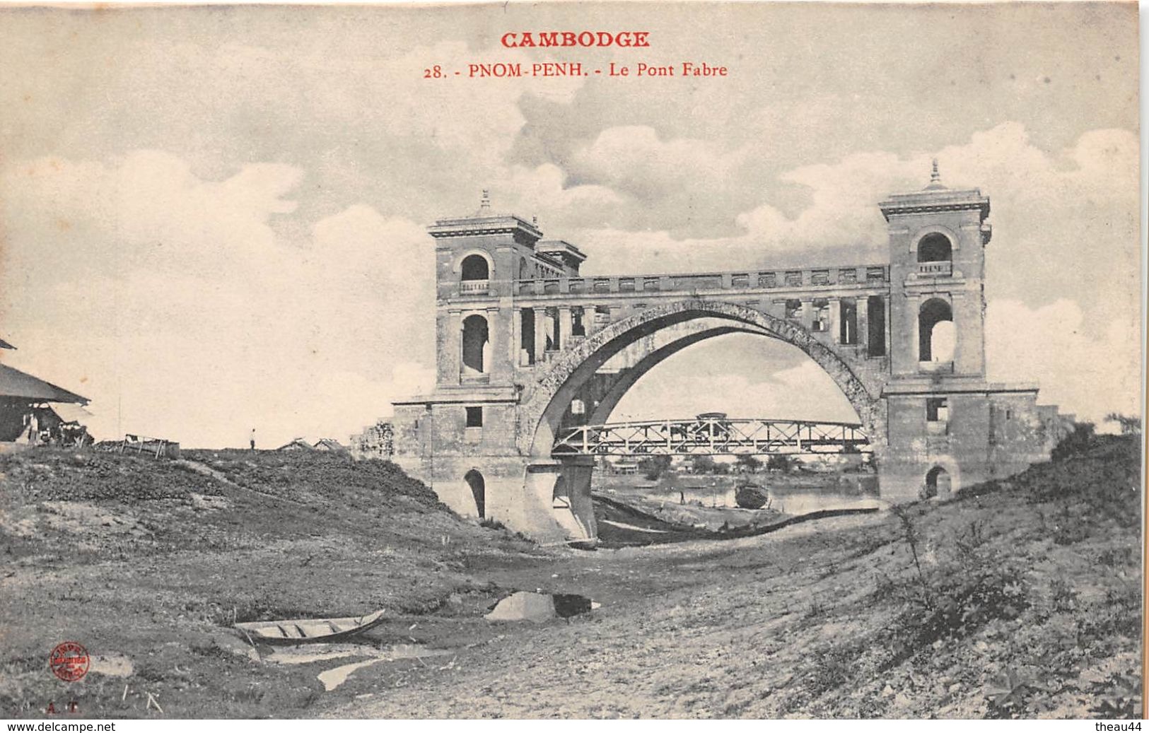 CAMBODGE -  PHNOM-PENH  - Le Pont Fabre - Cambodge