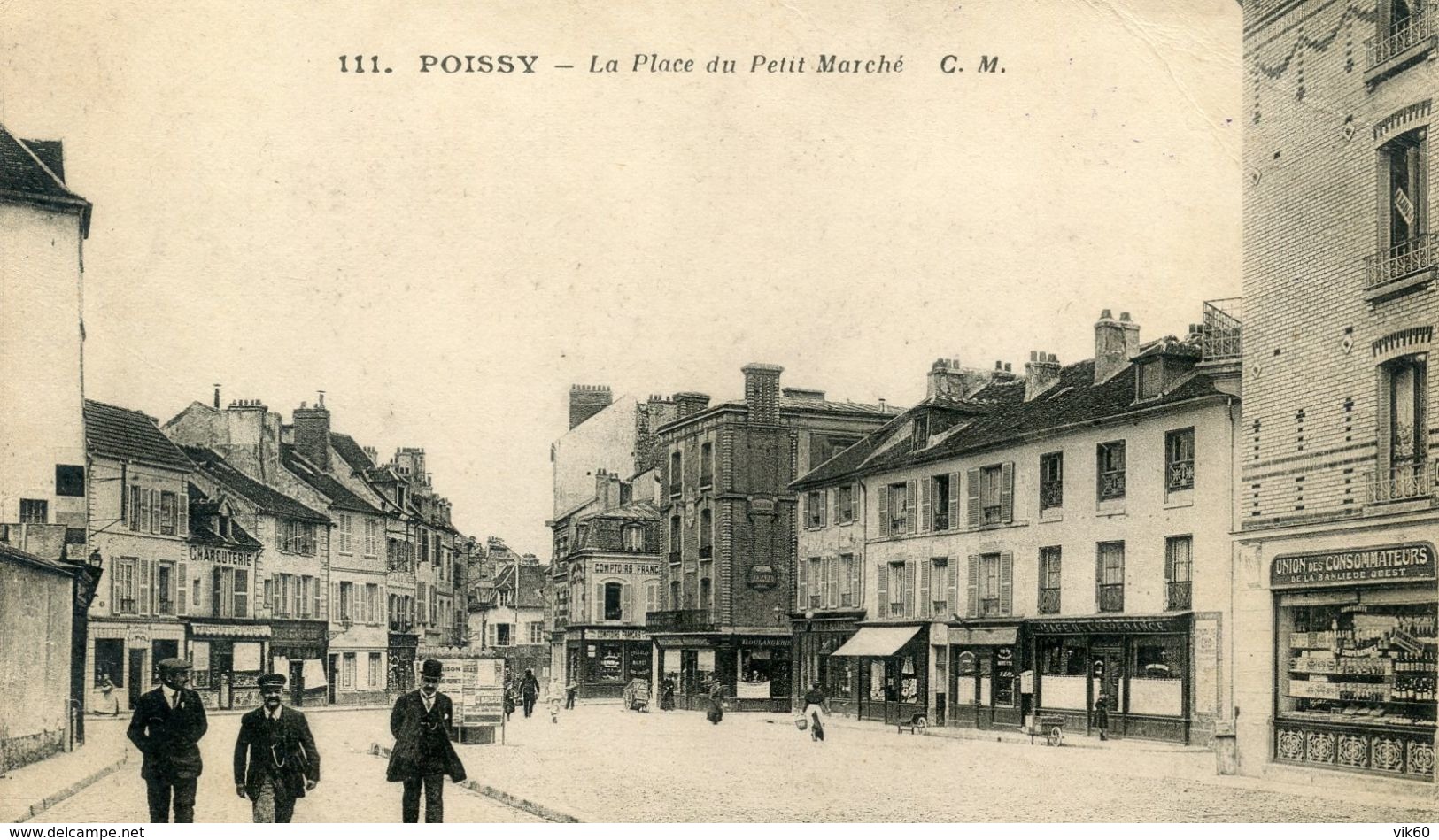 78   POISSY  LA PLACE DU  PETIT MARCHE - Poissy