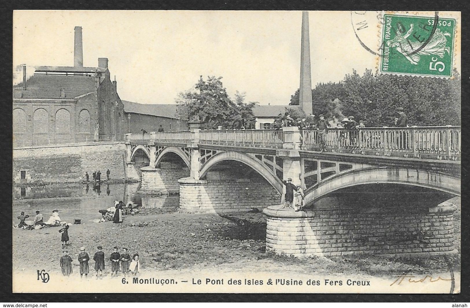 MONTLUCON Le Pont Des Isles & L'Usine Des Fers Creux (KD) Allier (03) - Montlucon