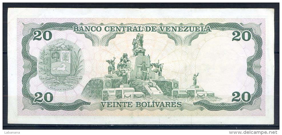 492-Venezuela Billet De 20 Bolivares 1989 J245 - Venezuela