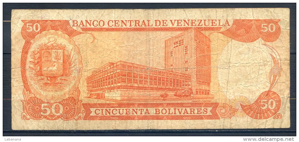 506-Venezuela Billet De 50 Bolivares 1988 U019 - Venezuela