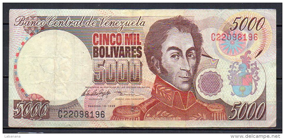 534-Venezuela Billet De 5000 Bolivares 1998 C220 - Venezuela