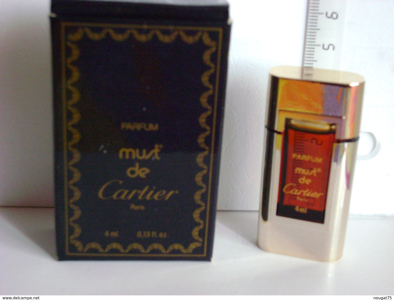 CARTIER : Must (flacon Doré) - Miniatures Femmes (avec Boite)