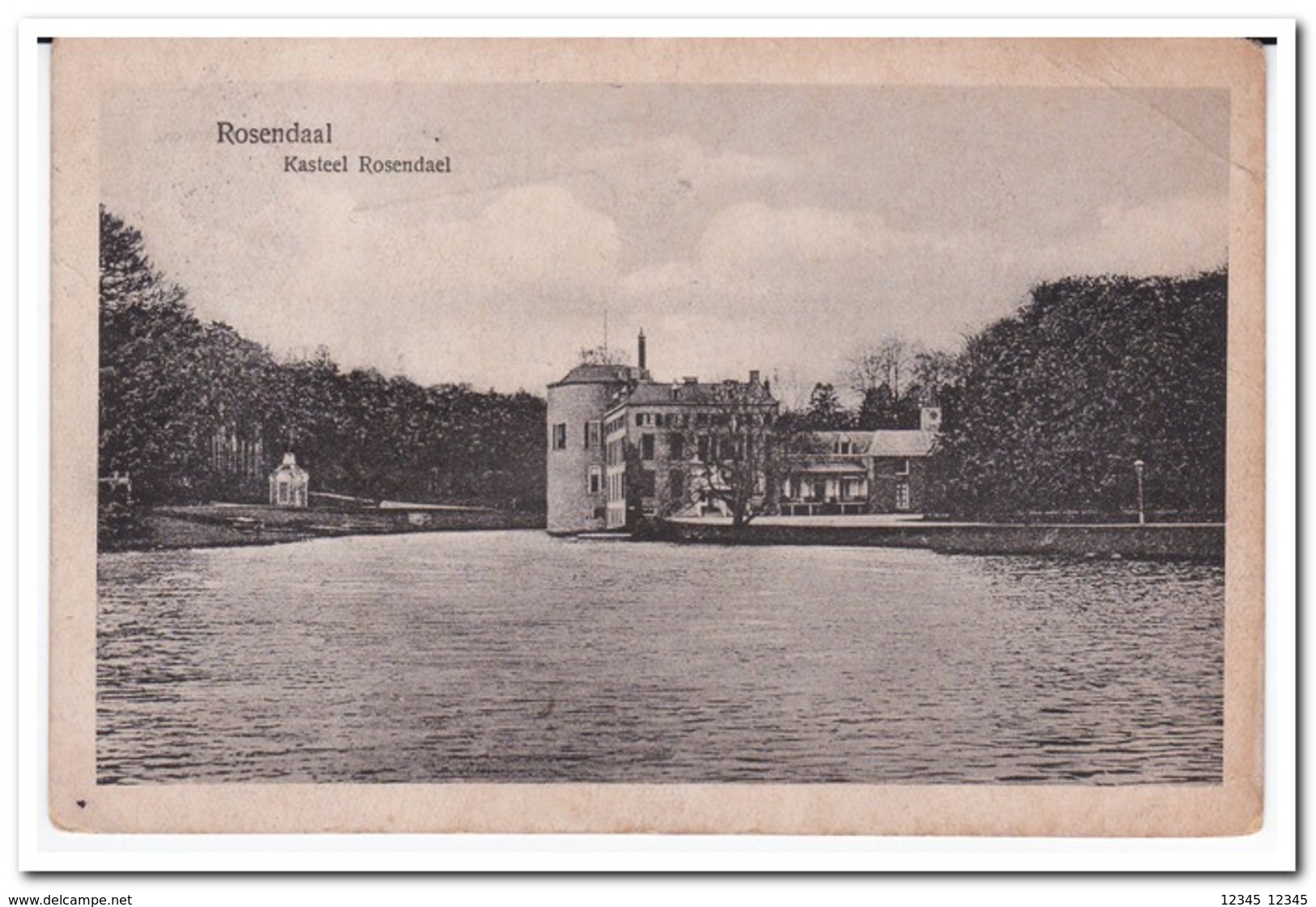 Roosendaal, Kasteel Rosendael ( Rechterbovenhoek Vouw ) - Velp / Rozendaal