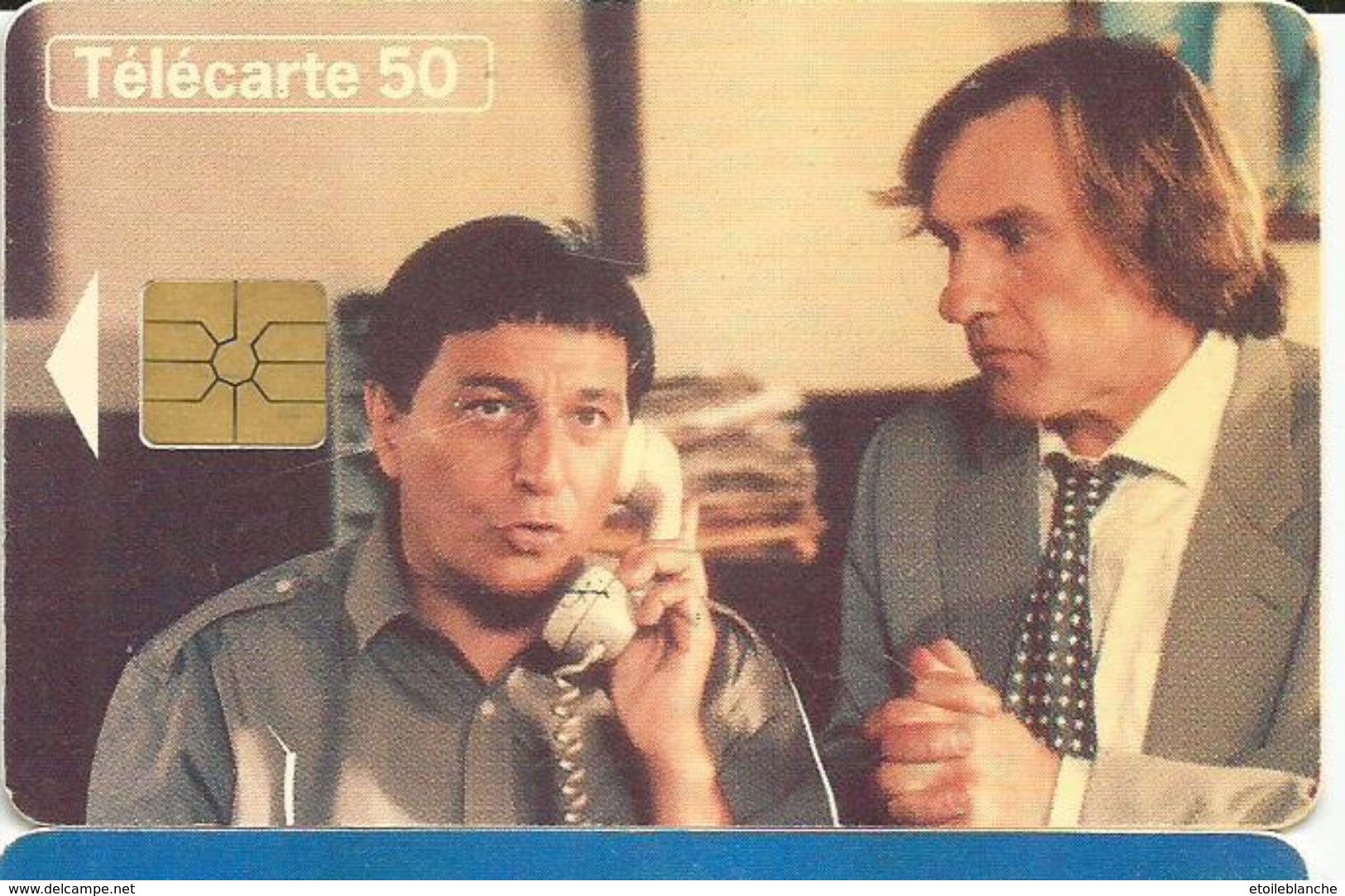 Telecarte Cinéma, Gerard Depardieu Et Christian Clavier, Film 'les Anges Gardiens' 1995 (téléphone à Fil) - Cine