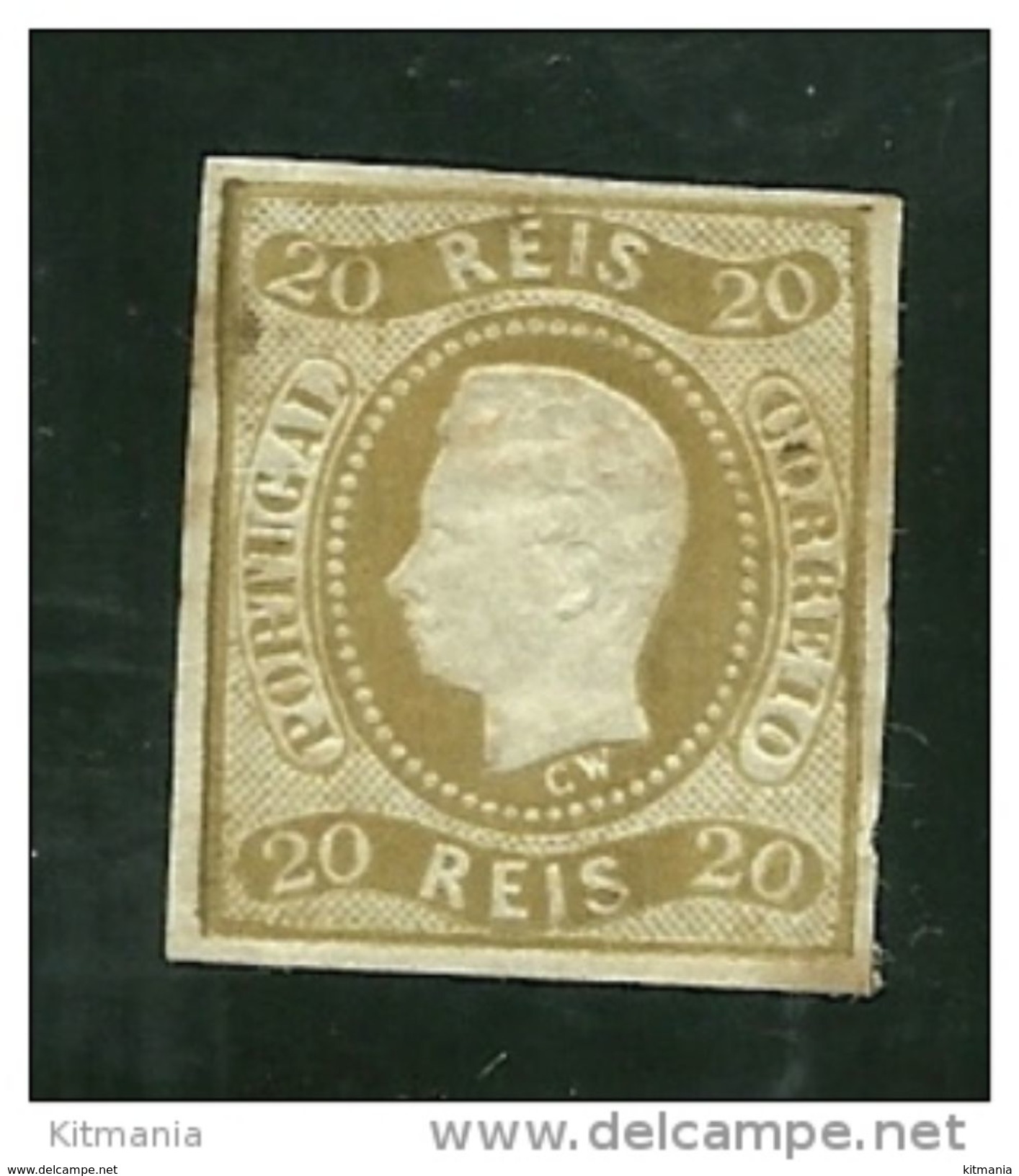 Portugal #21 D.Luis 20r Mint Hinged - L3382 - Unused Stamps
