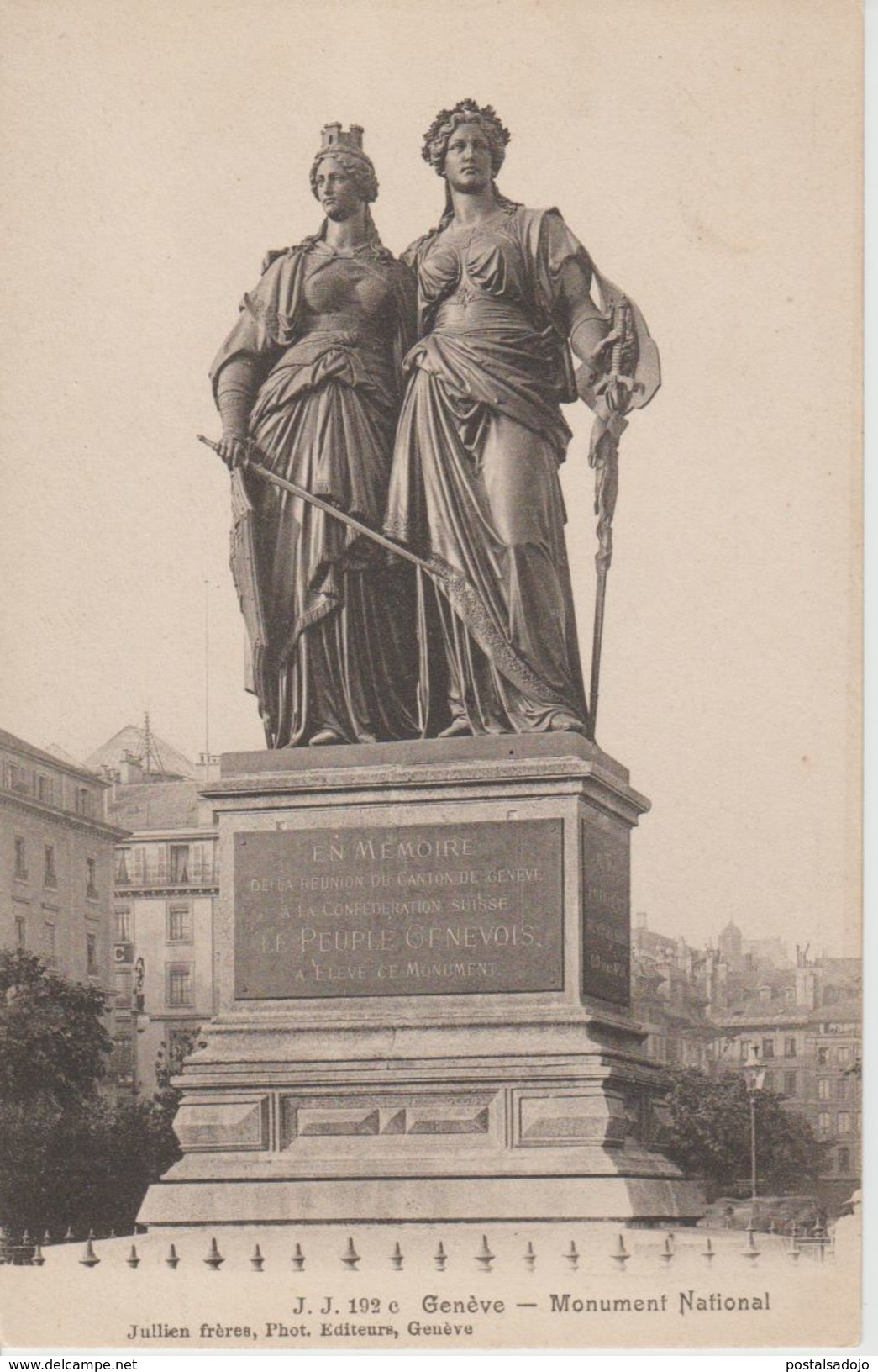 (CH188) GENEVE. MONUMENT NATIONAL ... UNUSED - Genève