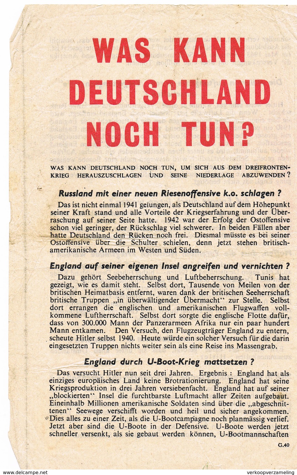 Vluchtschrift - 1939-45