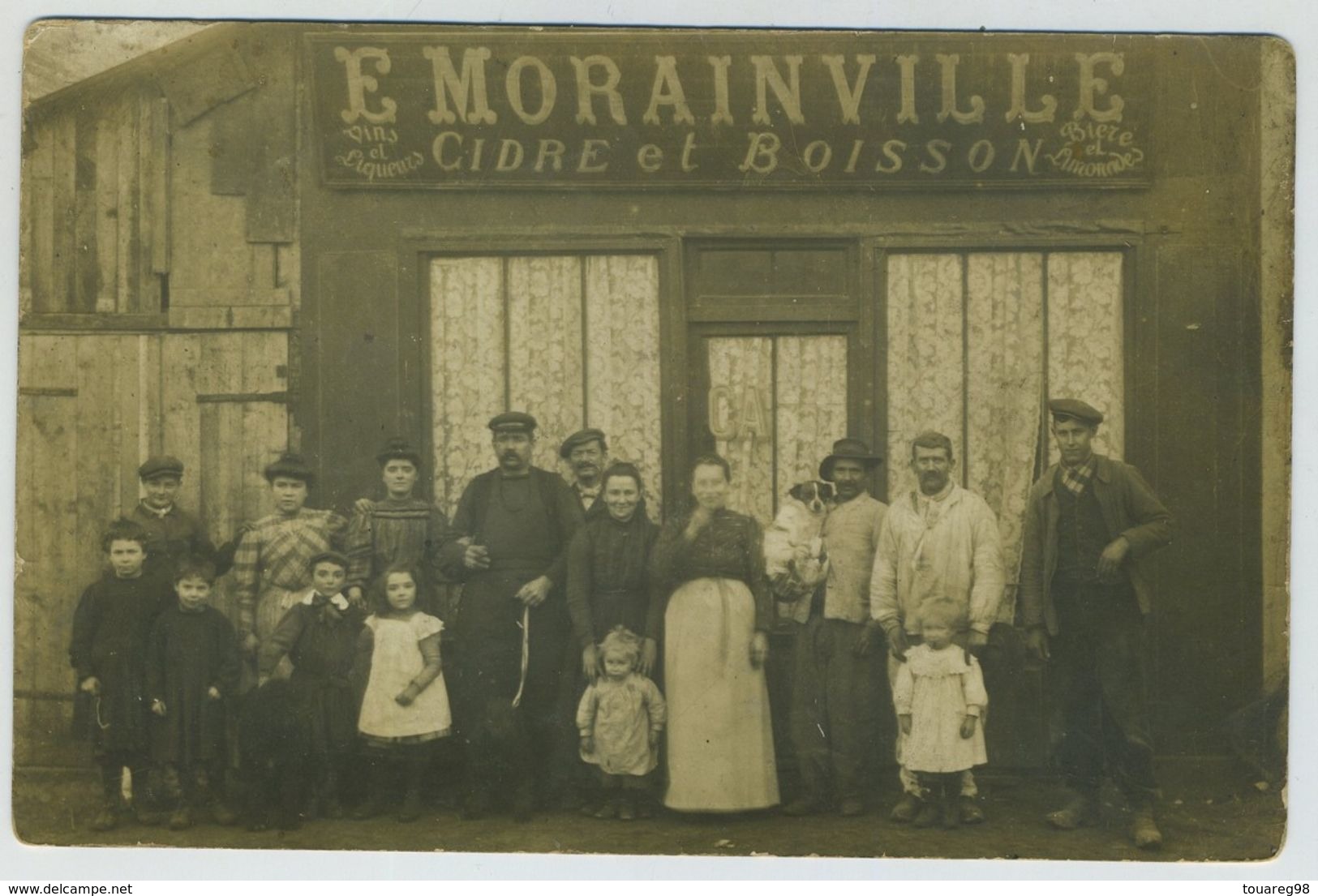 Carte Photo. Café. E.Morainville. À Situer. Normandie ? (Cidre). - Other & Unclassified