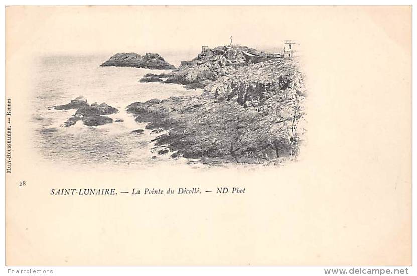 Saint Lunaire     35        La Pointe Du Décollé   2 Cartes    (voir Scan) - Saint-Lunaire