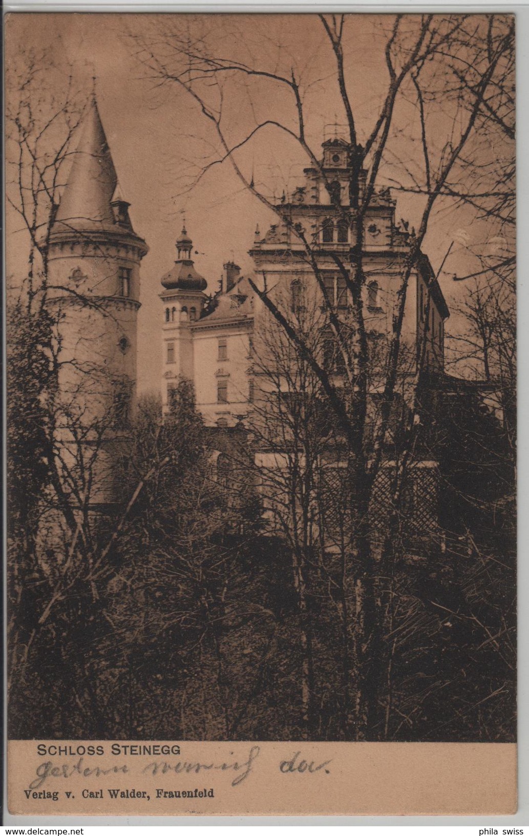 Schloss Steinegg Bei Hüttwilen (Thurgau) - Photo: Carl Walder - Hüttwilen