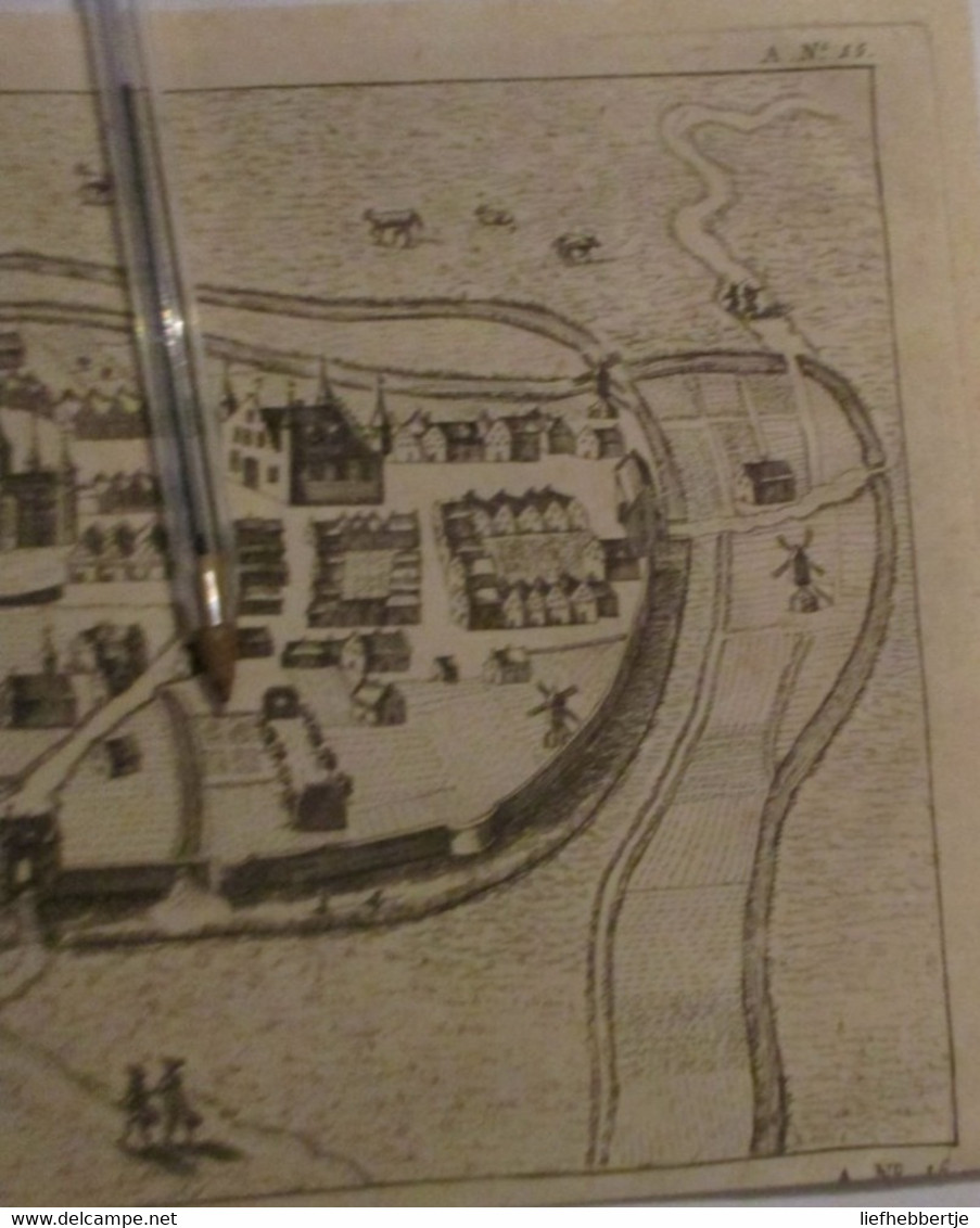 Deinze - Kaart Uit Sanderus 1735 - Cartes Topographiques