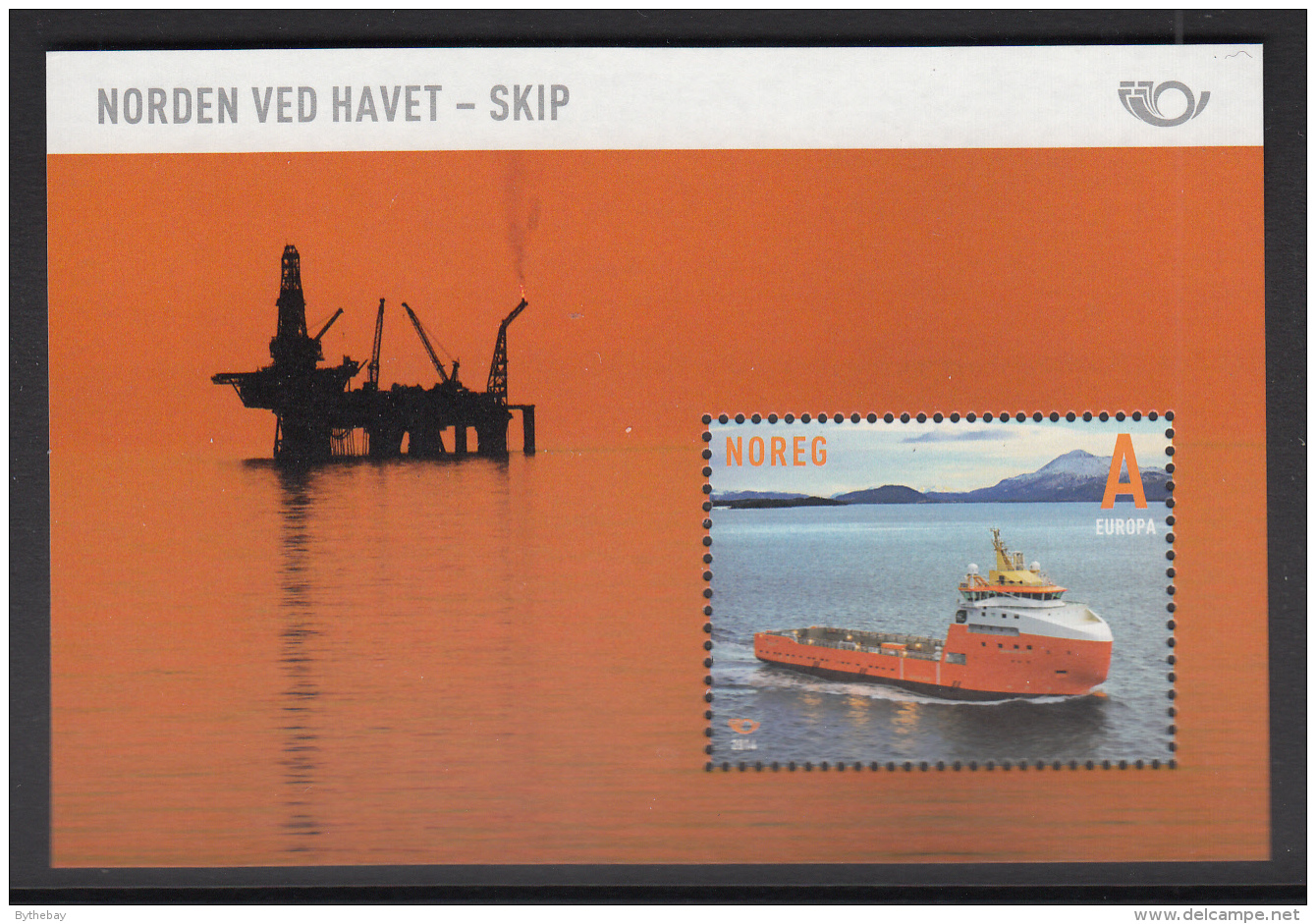 Norway 2014 Souvenir Sheet A Europa Platform Supply Vessel MS Normand Arctic - Unused Stamps