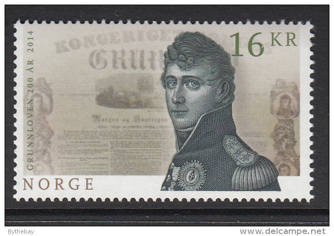 Norway 2014 16k Prince Christian Frederik, Constitution - Norwegian Constitution 200 Years - Nuevos