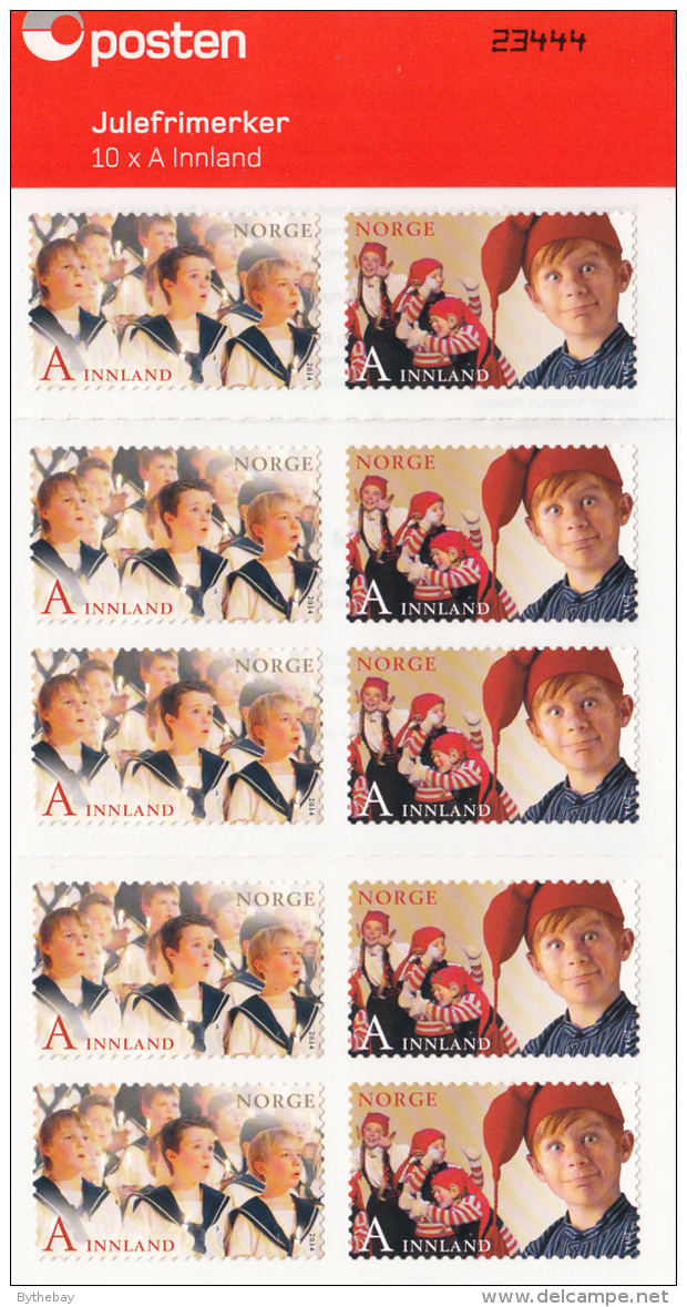 Norway 2014 Booklet 5 Each Of 2 Boys' Choir, Children's Musical - Christmas - Ongebruikt